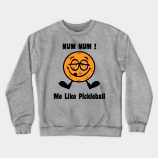 Me Like Pickleball Cartoon Crewneck Sweatshirt